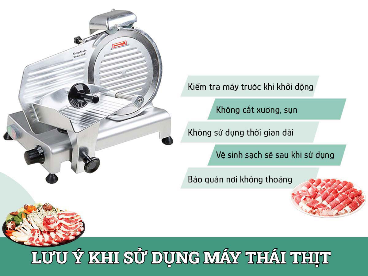 8 Lưu Ý Khi Sử Dụng Máy Thái Thịt Hiệu Quả và An Toàn
