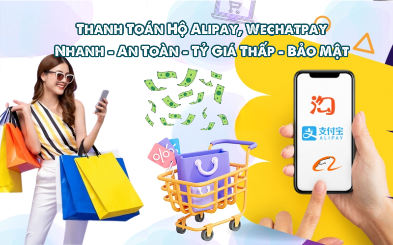 Thanh toán hộ Alipay khi mua hàng Taobao, 1688, Tmall