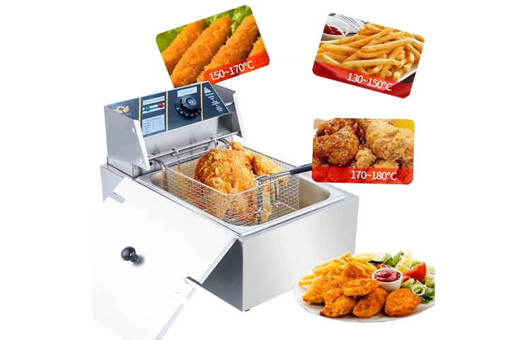 Bếp chiên nhúng gà rán, khoai tây