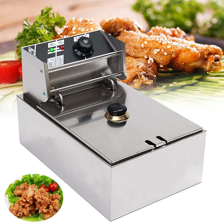 Bếp chiên nhúng gà rán, khoai tây