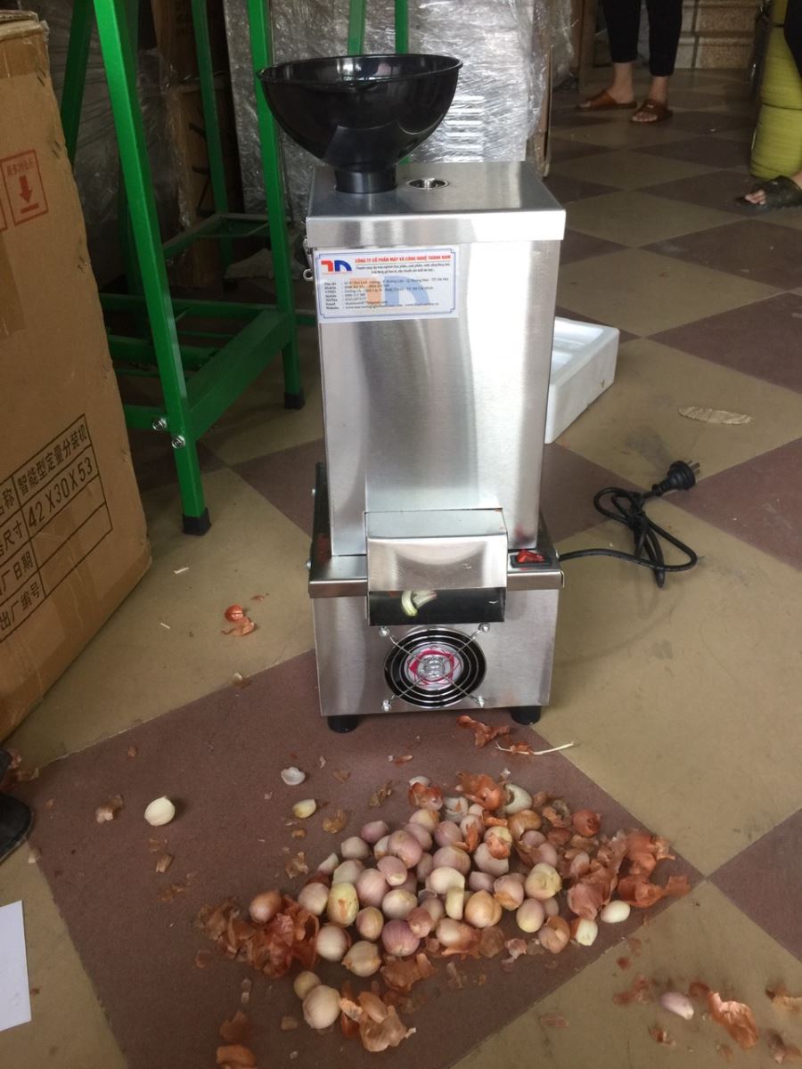 Máy bóc vỏ hành công nghiệp