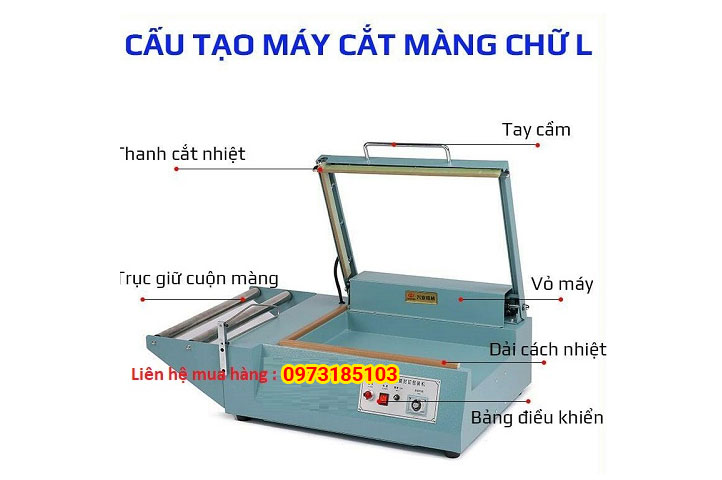 Cấu tạo Máy cắt màng co chữ L