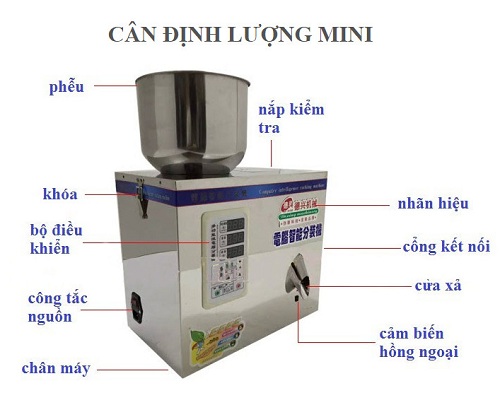 Máy Cân định lượng bột 1-100 gr