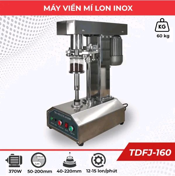 Máy viền mí lon bán tự động TDFJ-160